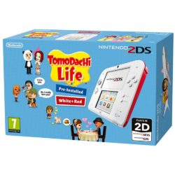 Nintendo 2DS White/Red Console and Tomodachi Life Pack